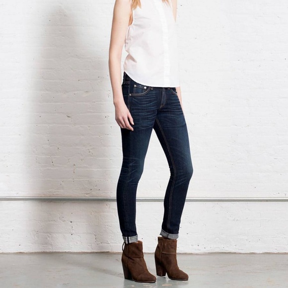 VEUC Rag & Bone Dorset Selvage Skinny Jeans Sz 27